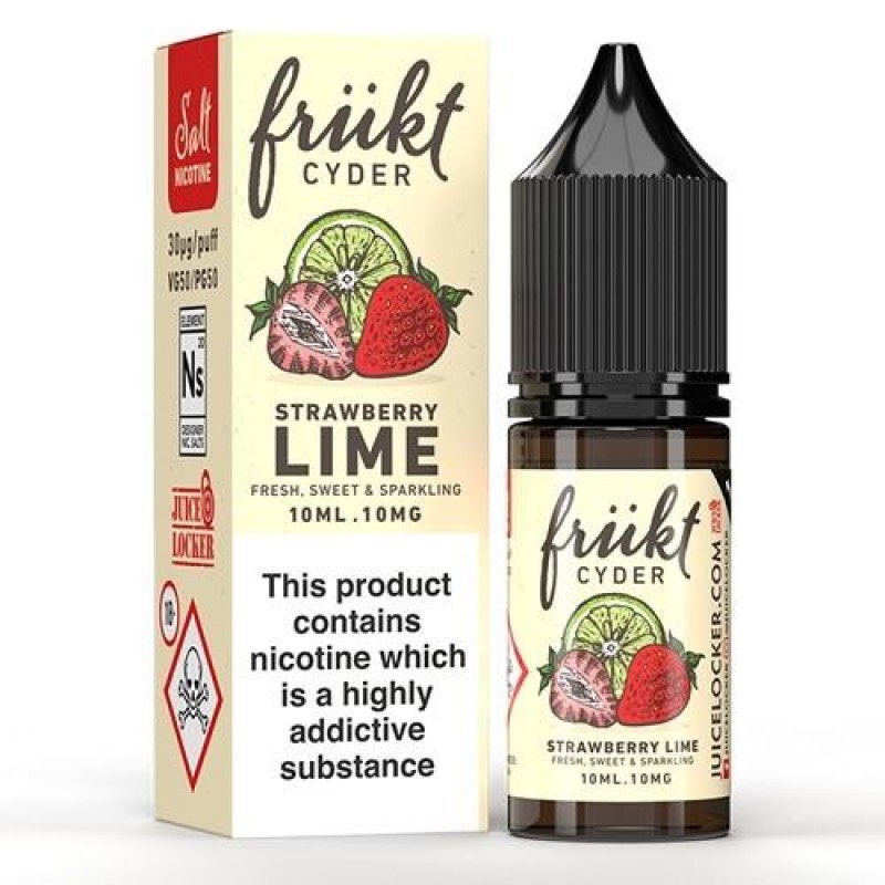 Strawberry Lime Frukt Cyder Nic Salt 10ml