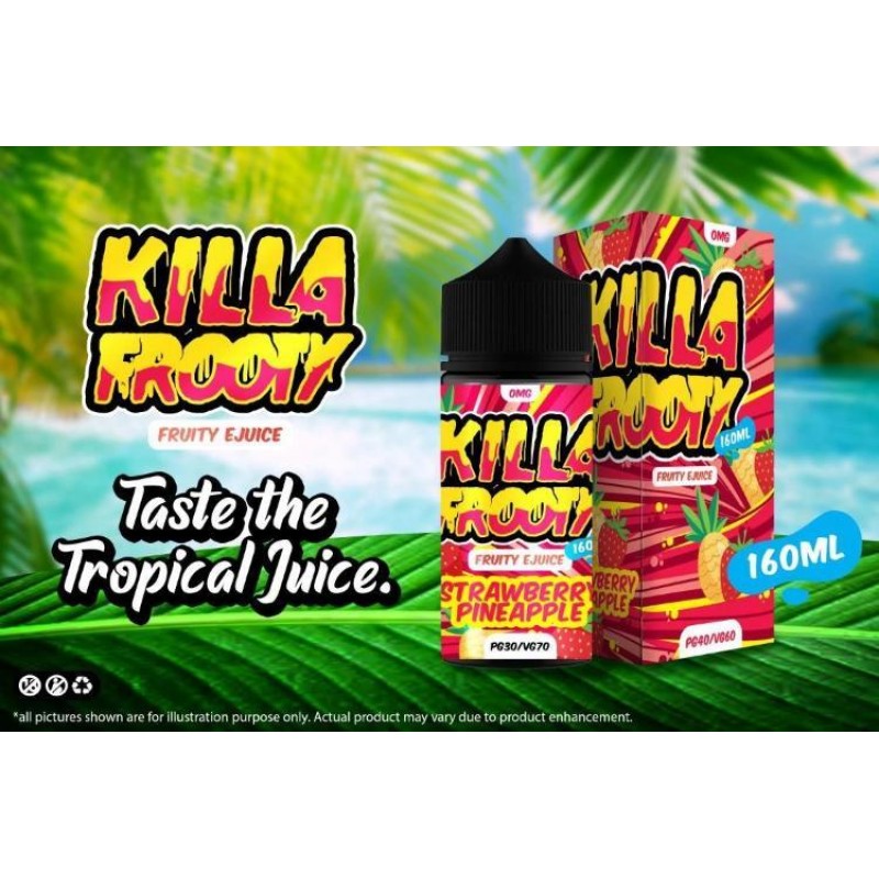 Killa Frooty Strawberry Pineapple 160ml Shortfill