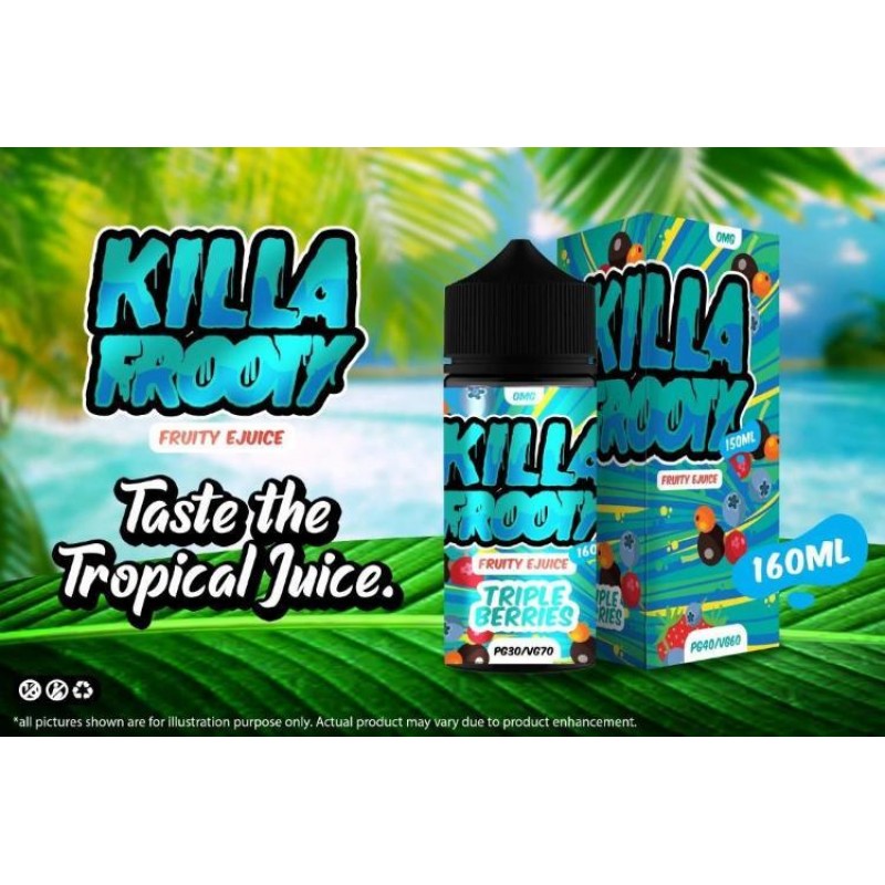 Killa Frooty Triple Berries 160ml Shortfill