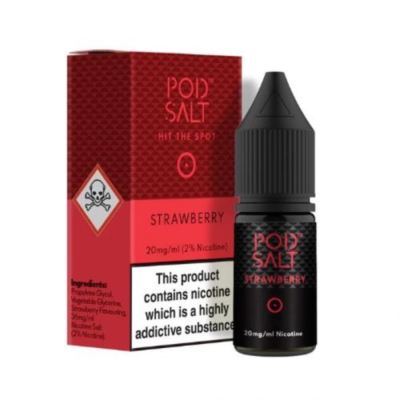 Strawberry Nicotine Salt E-Liquid - Pod Salt 10ml