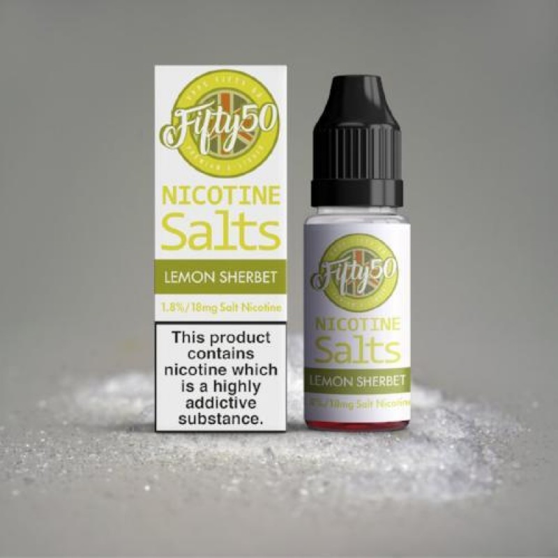 Lemon Sherbet Fifty 50 Nic Salt 10ML