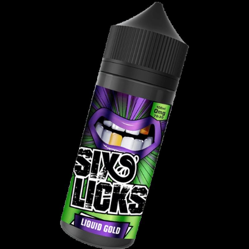 Liquid Gold By Six Licks 100ml E-Liquid